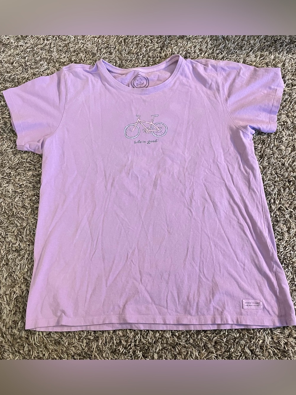 Life is good bicycle short sleeve women’s t shirt XL